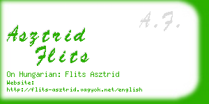 asztrid flits business card